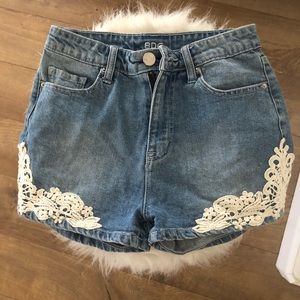 Denim shorts